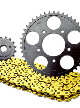 摩托车改装配件 铁马400STEED400大飞轮小链轮齿链条链盘525套链