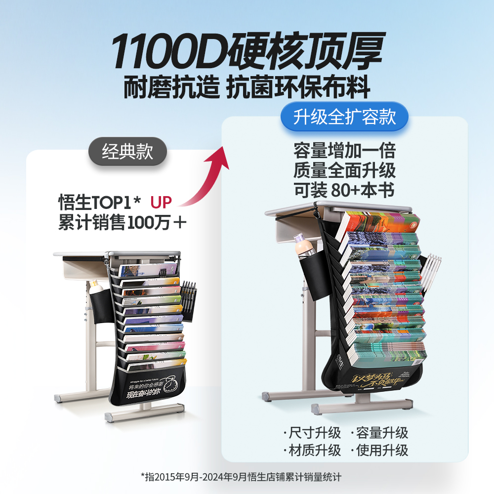 学生课桌书本收纳挂袋