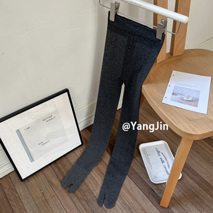 东大门ins款分趾袜连裤袜二趾袜打底裤时髦韩风加绒保暖打底裤袜