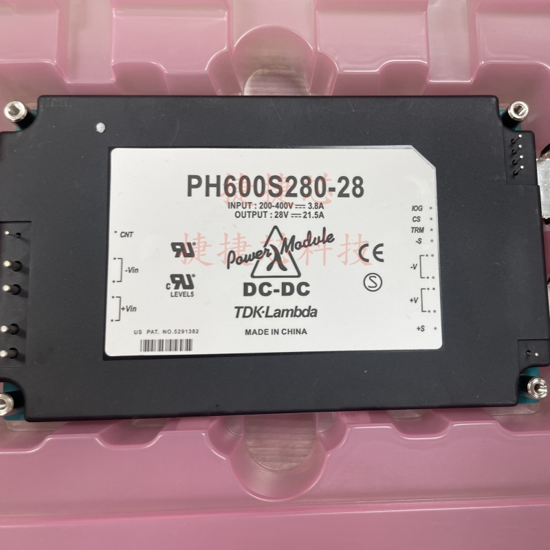 LAMBDA PH600S280-28/WE 进口兰达电源模块280VDC转28V 21.5A600W