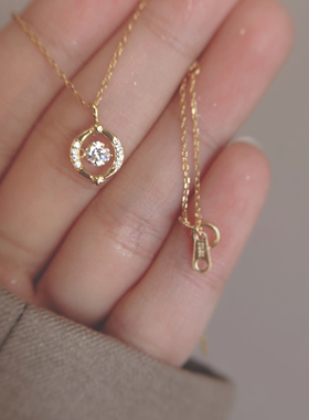 925银闪钻镂空项链女锁骨链爆款