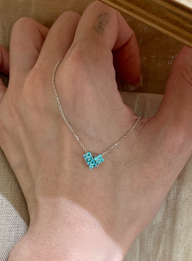 爱心花朵吊坠项链女2026新款