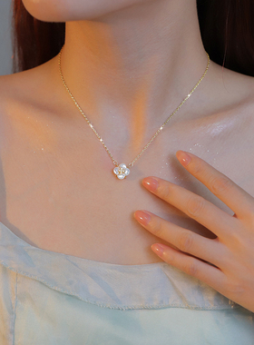 四叶草项链女锁骨链2022年新款潮