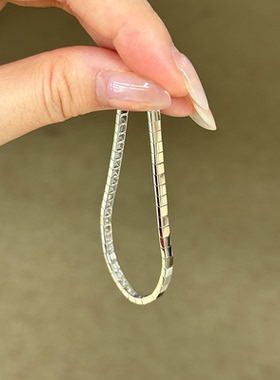 素圈小方块手链女款轻奢小众