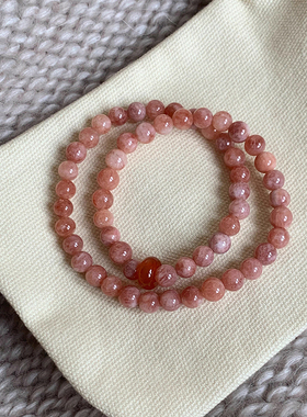 春夏太阳石叠戴手链女新中式手串