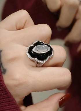 淡风仿白玉髓戒指2026新款高级感