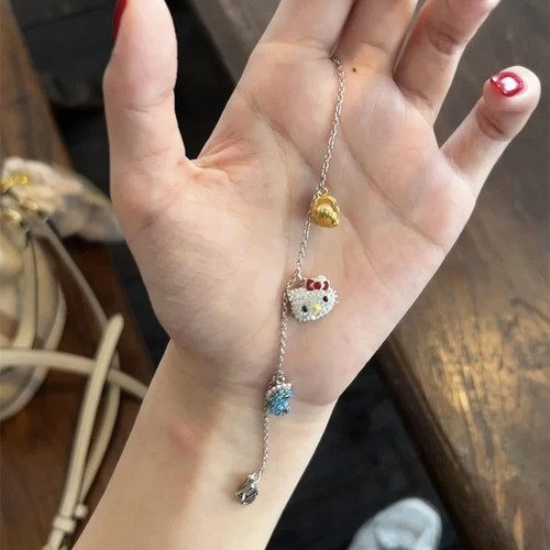 可爱kt猫猫贝壳海马手链女款