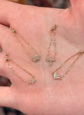 十字架爱心仿钻戒指女