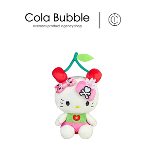樱桃凯蒂猫哈喽kt猫公仔玩偶娃娃毛绒玩具 美国hellokitty正版