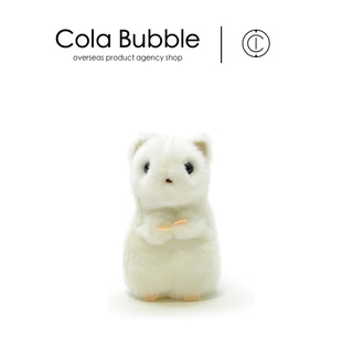 日本aqua正版按肚子发出声音的可爱白鼬公仔玩偶娃娃毛绒玩具