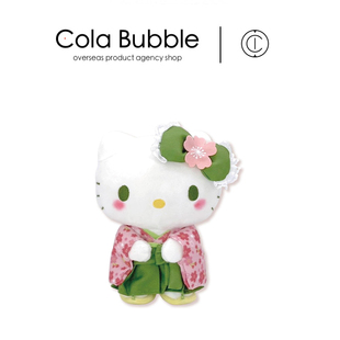 抹茶凯蒂猫哈喽kt猫公仔玩偶娃娃毛绒玩具 日本hellokitty正版