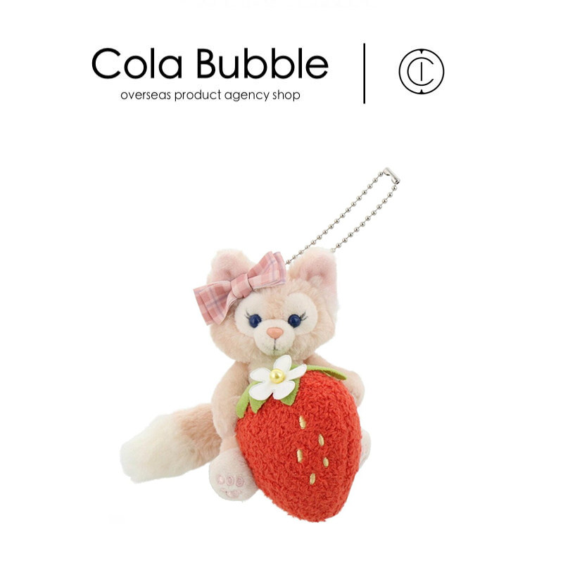 日本东京迪士尼正版草莓玲娜贝尔公仔玩偶娃娃毛绒包包挂件小挂饰