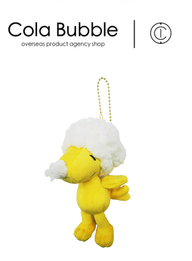 日本snoopy史努比正版泡沫黄色小鸟糊涂塌客公仔玩偶毛绒包包挂件