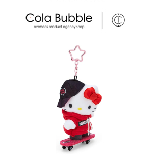 滑板凯蒂猫哈喽kt猫公仔玩偶毛绒包包挂件挂饰 日本hellokitty正版