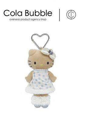 日本hellokitty正版白色连衣裙长腿凯蒂猫kt猫公仔玩偶毛绒包挂件