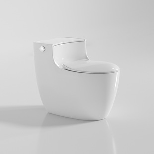 统购超漩式大管道马桶坐便器连体式易洁釉面PP盖板高温烧制一体式
