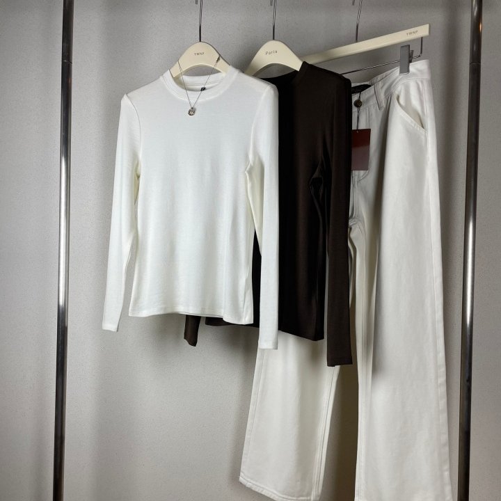 th口碑精选羊毛天丝混纺打底衫长袖T恤修身气质百搭圆领显瘦纯色,女装/女士精品,T恤,淘宝优惠券,粉丝福利购,淘宝优惠卷