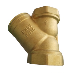 厂家直销 16T 浙江博正铜业过滤阀国标加厚螺纹黄铜Y形过滤器LV11