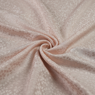 张林根正绢落樱纹真丝桑蚕丝国风新中式汉服旗袍马甲高端服饰面料