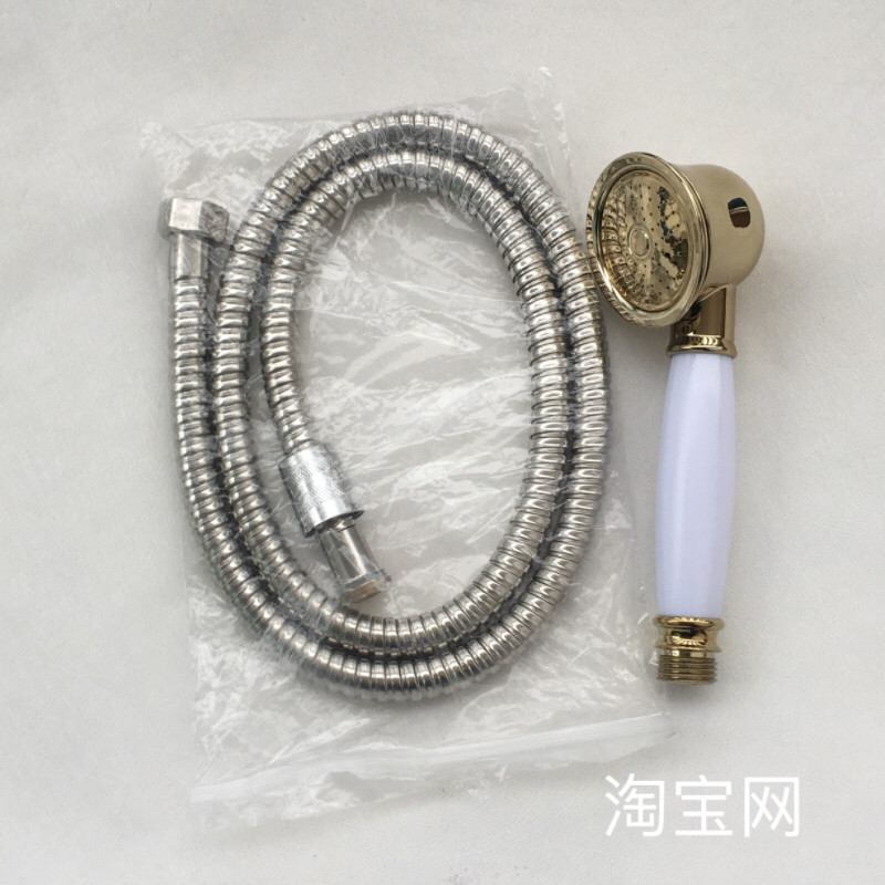 浴室柜四件套水龙头花洒喷头水管4分接口水管长1.1米 花洒喷头