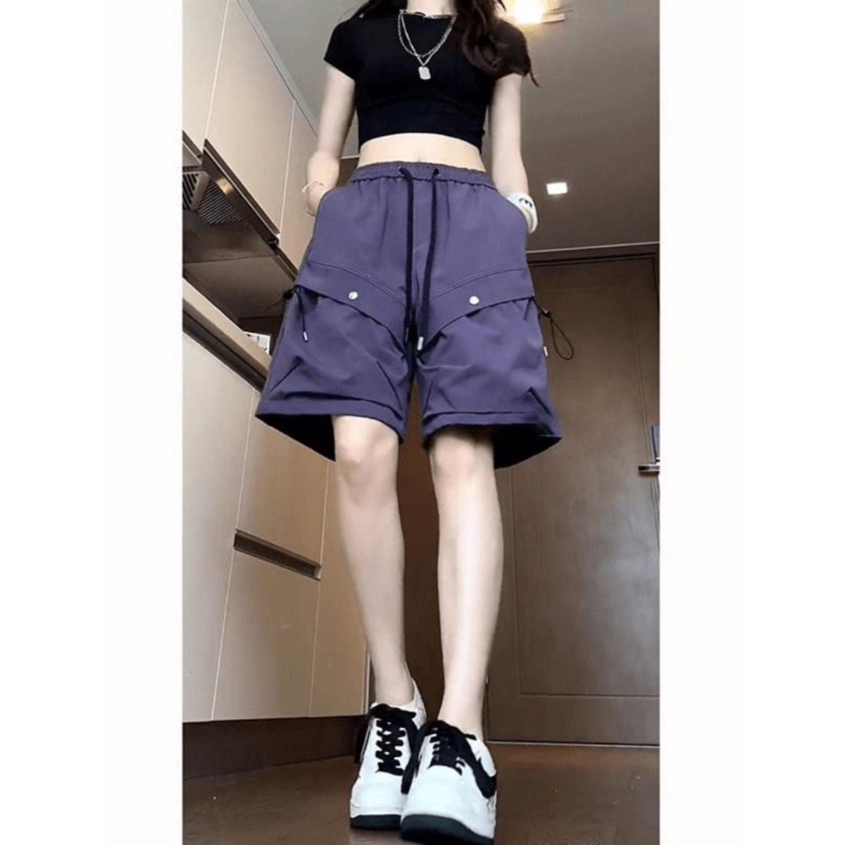 工装短裤男款夏季潮牌高街大口袋美式运动高端裤子休闲五分中裤男