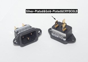 CMaudio 冷冻镀厚金IEC 320AU电源插座 机尾座 DIY胆机功放机尾座