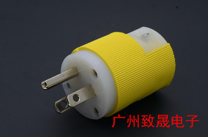 美国荷宝HUBBELL 52CM66C 发烧音响插头 镀佬电源插头  带暗码