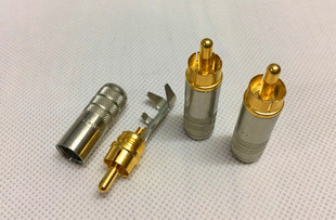 触点镀金外壳镀镍美国Switchcraft 3502AAU RCA莲花插头 全新原装