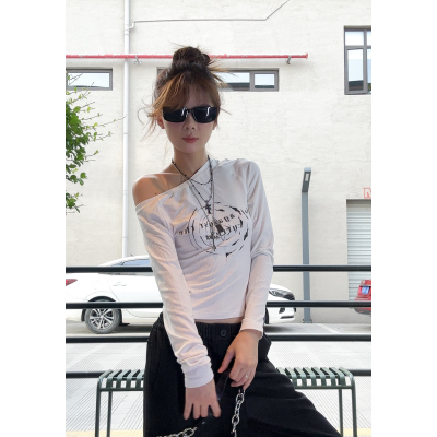【特惠款7折 可叠加双十一立减】上衣女打底衫内外穿白色长袖t恤