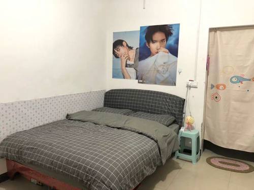 黑灰色条纹格子遮尘罩男士床头套