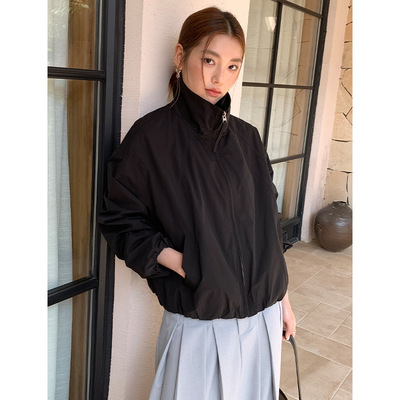 百搭小个子短款港风冲锋衣复古