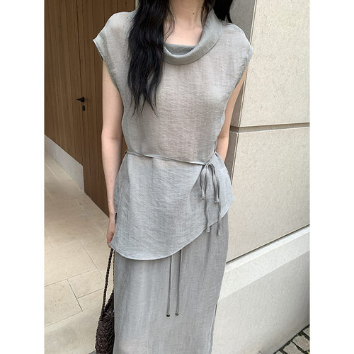 韩版休闲气质设计感修身衬衣女