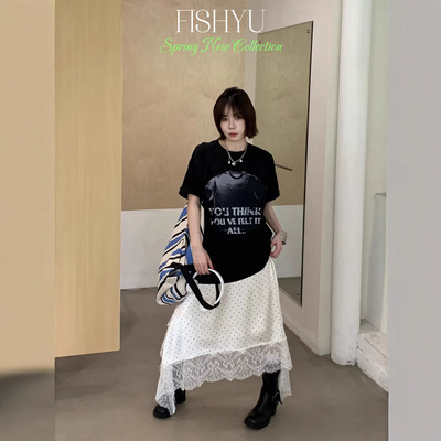 印花宽松短袖t恤女潮搭上衣