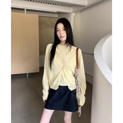 薄料上衣韩系高级感显瘦百搭