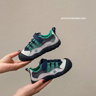 儿童运动凉鞋2026夏季新款韩版男童休闲网鞋软底防滑女童户外透气