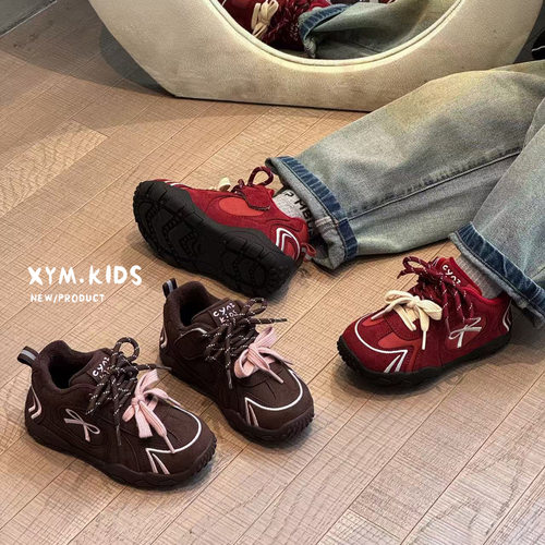 冬季女童高帮运动棉靴德训鞋保暖