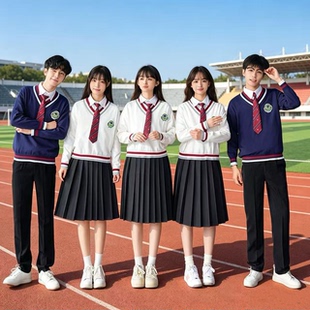 班服秋季学院风初高中运动会大合唱演出服集体表演服毕业班服套装