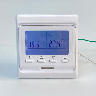 水地暖温控器家用室内温度控制开关执行器热电阀专用智能液晶面板