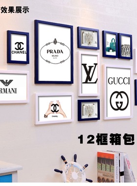 奢侈品包有框画装饰画名包海报挂画画客厅画餐厅画服装店画箱包店