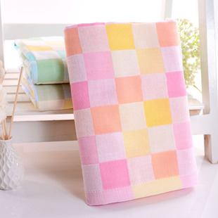 婴儿纯棉二2层纱布浴巾超柔吸水新生儿夏季 宝宝儿童毛巾盖被包巾