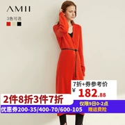 Amll Amy Ami Phụ nữ hàng đầu Áo len gió lười 2019 Mùa thu lỏng lẻo tay áo dài đan áo khoác - Áo len