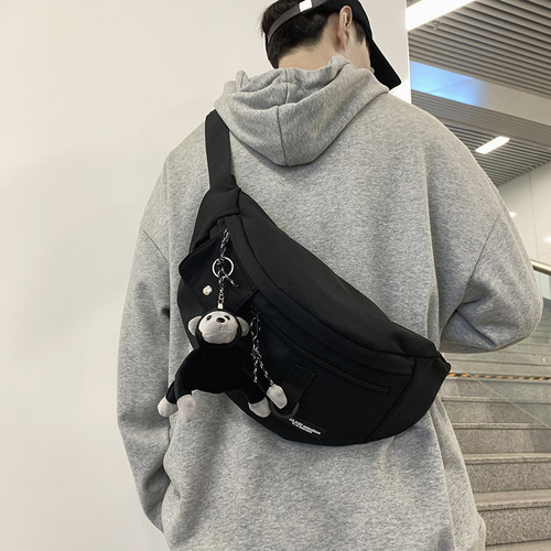 潮牌斜挎包男胸包休闲运动腰包