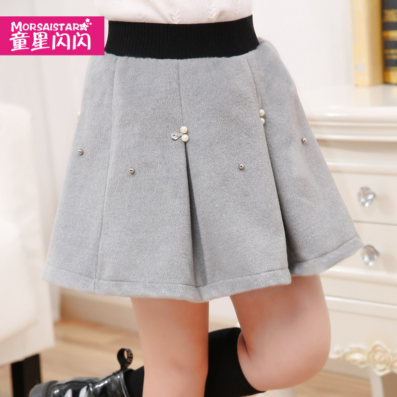 Jupe fillette MORSAISTAR en mélange - Ref 2048905 Image 4