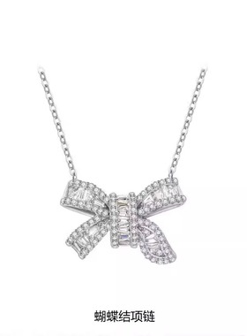 鞠婧祎同款范奇灵动蝴蝶结锁骨链