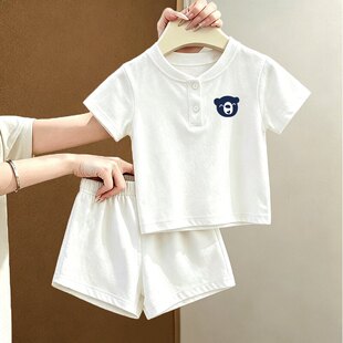 2026新款趣味夏季透气卡通POLO衫纯棉洋气男童女童亨利领短袖潮流