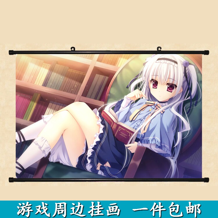 纸上的魔法使 游行寺夜子 月社妃 伏见理央 周边卷轴挂画海报包邮