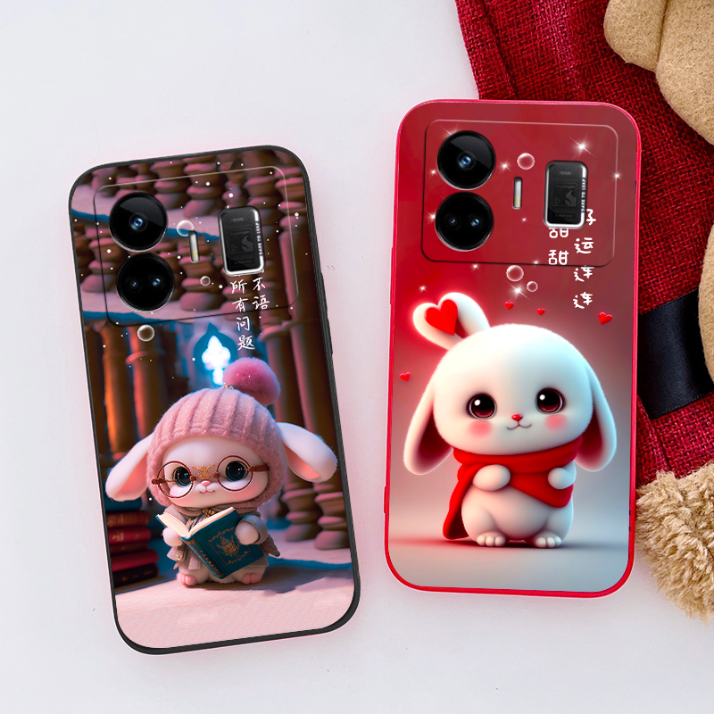 适用realme真我GTNEO5硅胶手机壳卡通小龙人创意男女RMX3708硅胶