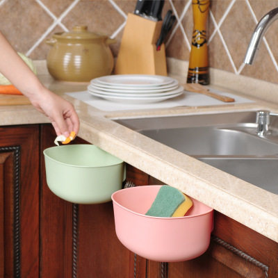 厨房垃圾果皮纸屑橱柜门挂式垃圾桶杂物篓创意桌面物品收纳储物盒