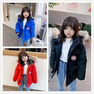 儿童大鹅远征羽绒服 08款工装加厚外套23ss保暖洋气男女童上衣