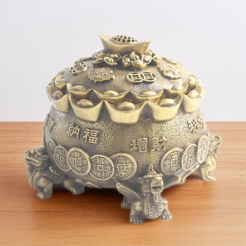 玄众阁铜制聚宝盆皮丘摆件